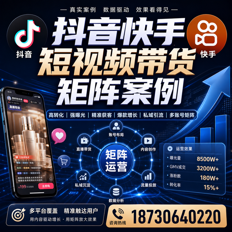 咸宁短视频带货团队多平台矩阵自动分发案例